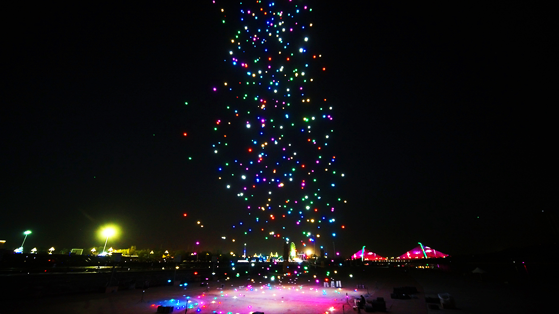 Outdoor Drone Formation Light Show